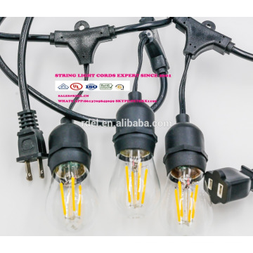 SL-38 Australia SAA enchufe del zócalo IP44 LED cadena enciende la lámpara titular de cable de alimentación